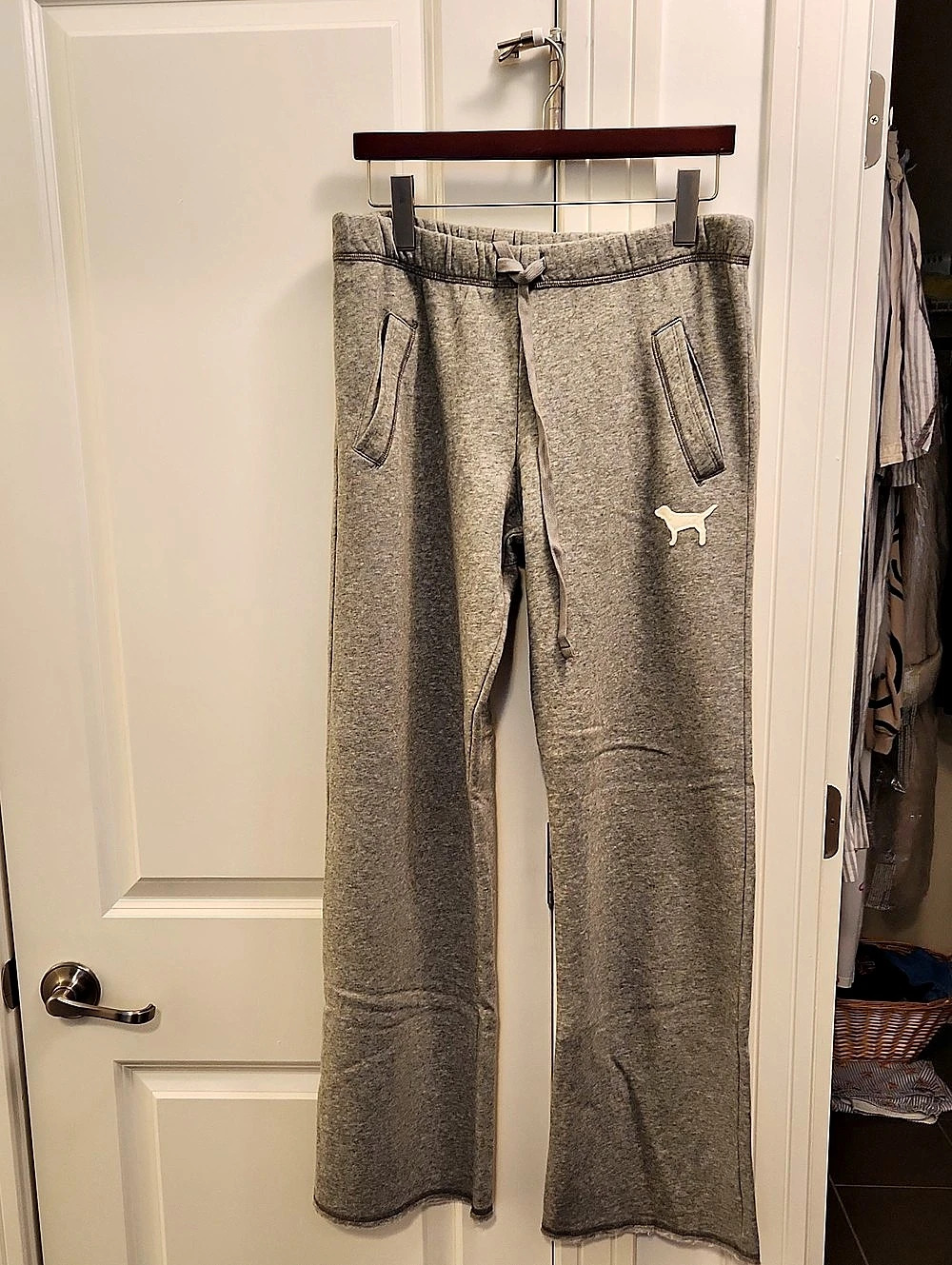 NWOT Victoria's Secret PINK Gray Flare Jogger Pants